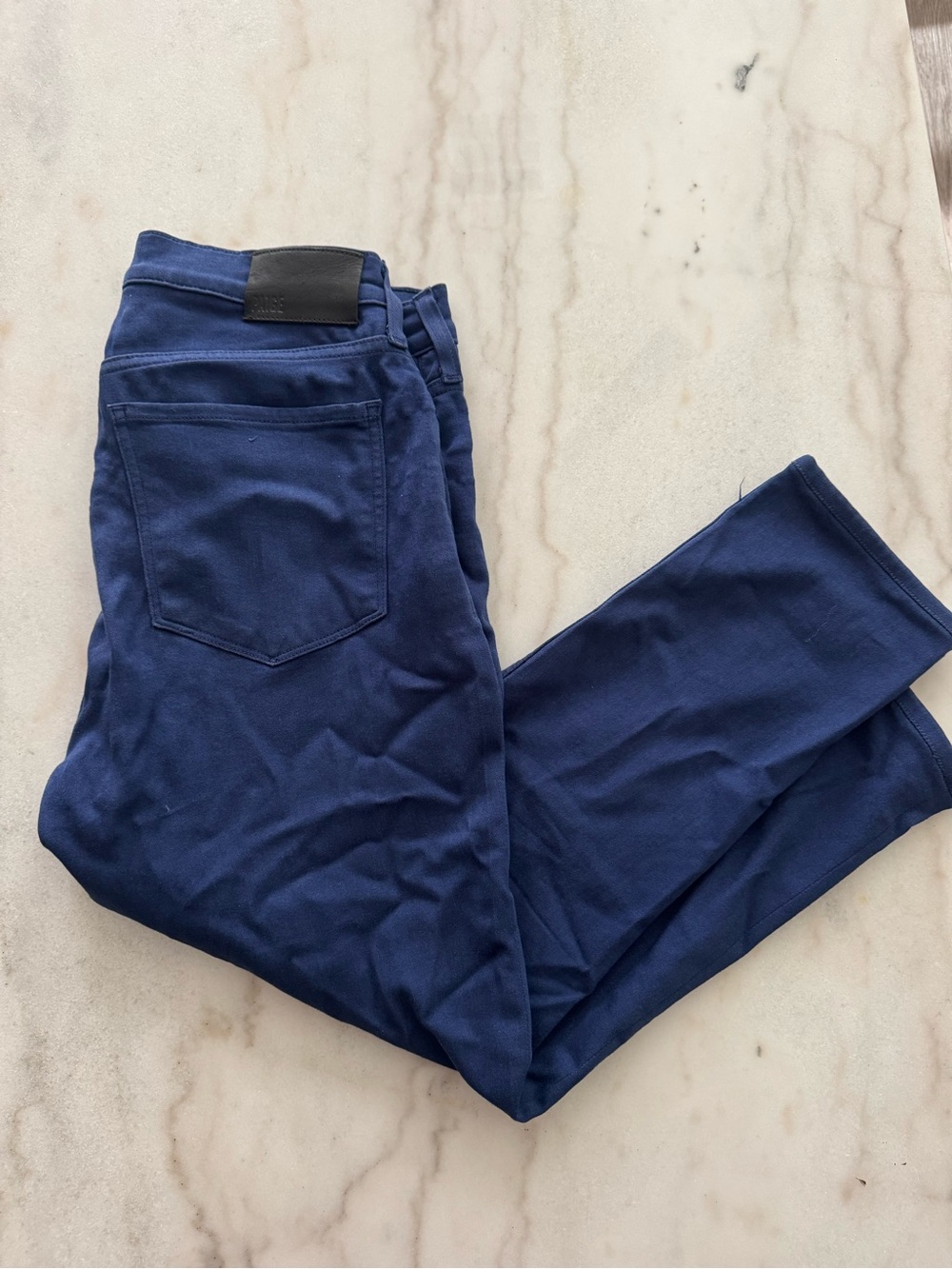 PAIGE Slim Fit Navy Stretch Jeans
